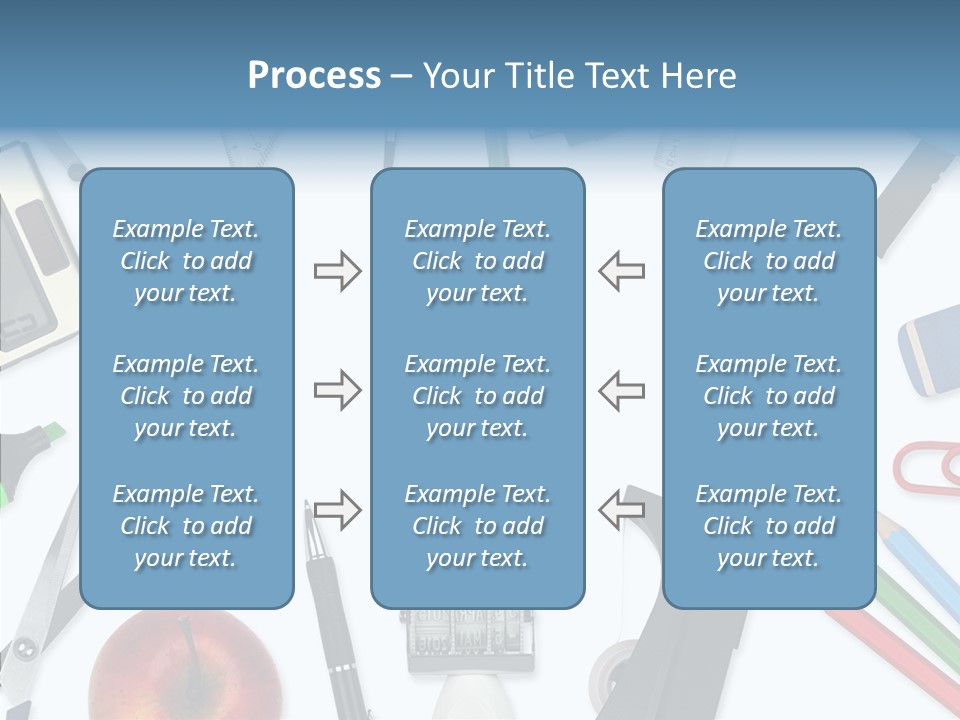 Arbeitsmaterial Radiergummi Zirkel PowerPoint Template