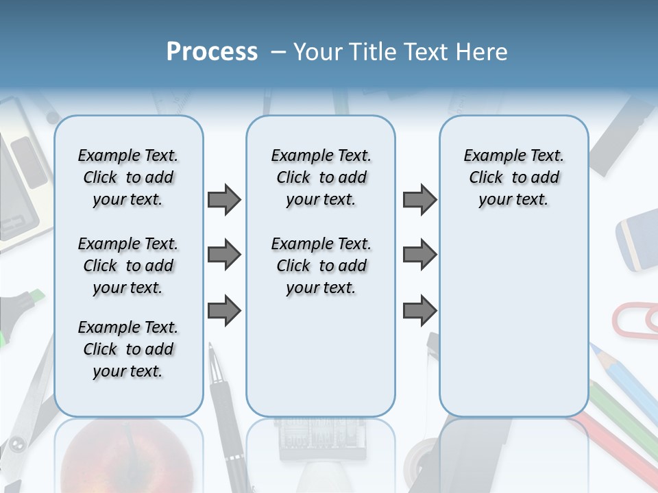Arbeitsmaterial Radiergummi Zirkel PowerPoint Template