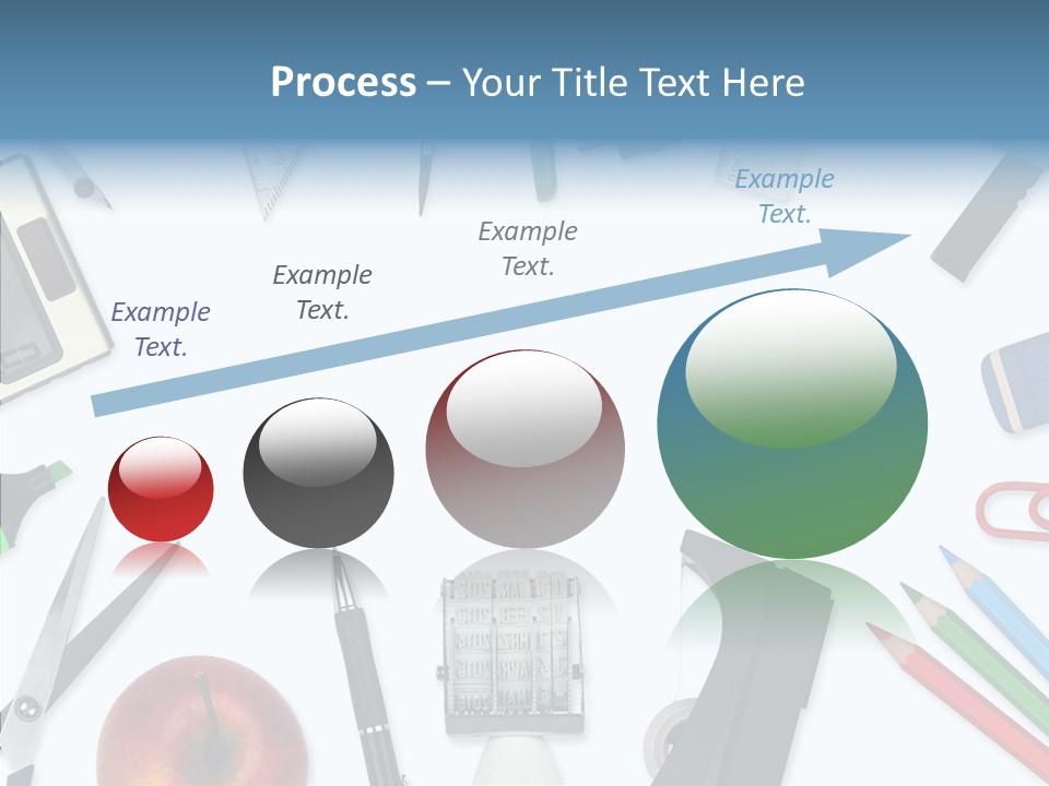 Arbeitsmaterial Radiergummi Zirkel PowerPoint Template