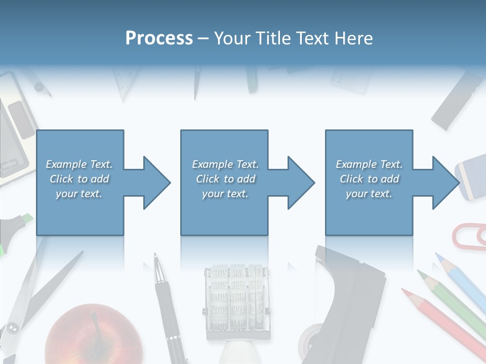 Arbeitsmaterial Radiergummi Zirkel PowerPoint Template
