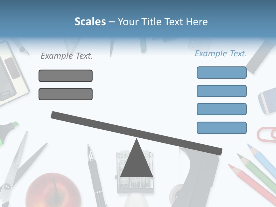 Arbeitsmaterial Radiergummi Zirkel PowerPoint Template