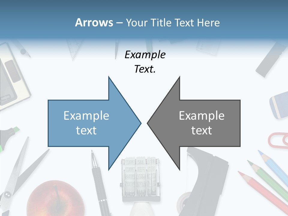 Arbeitsmaterial Radiergummi Zirkel PowerPoint Template