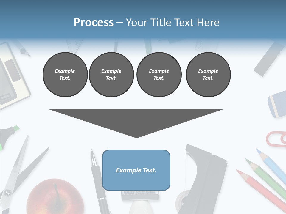 Arbeitsmaterial Radiergummi Zirkel PowerPoint Template