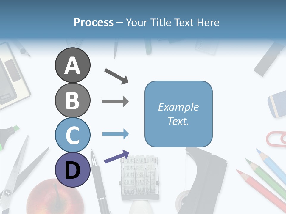 Arbeitsmaterial Radiergummi Zirkel PowerPoint Template