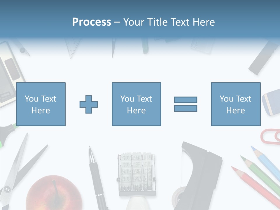 Arbeitsmaterial Radiergummi Zirkel PowerPoint Template