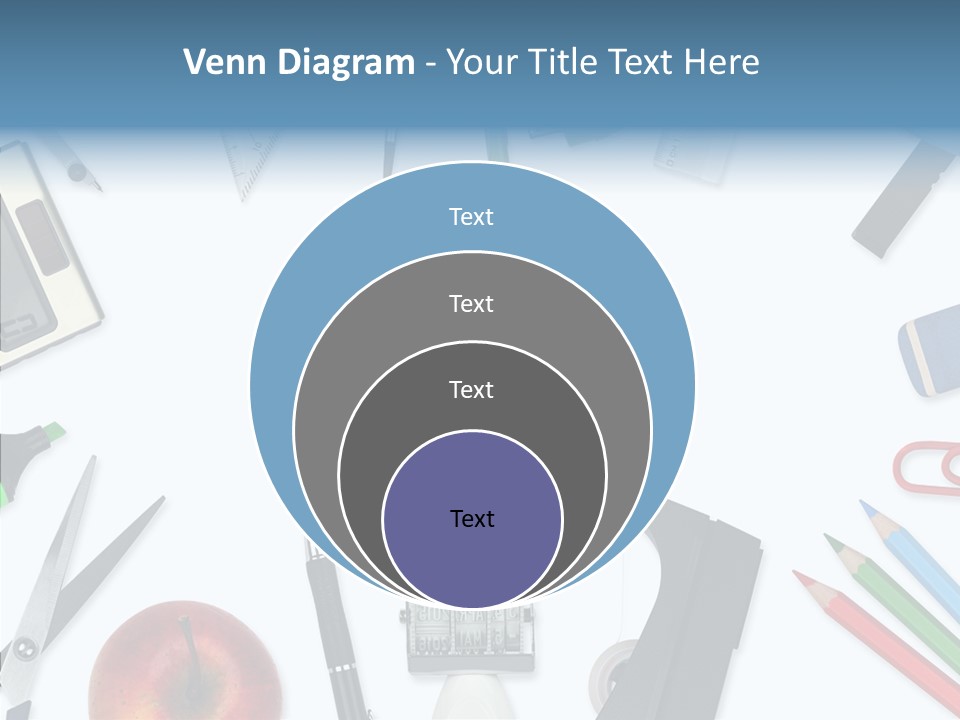 Arbeitsmaterial Radiergummi Zirkel PowerPoint Template