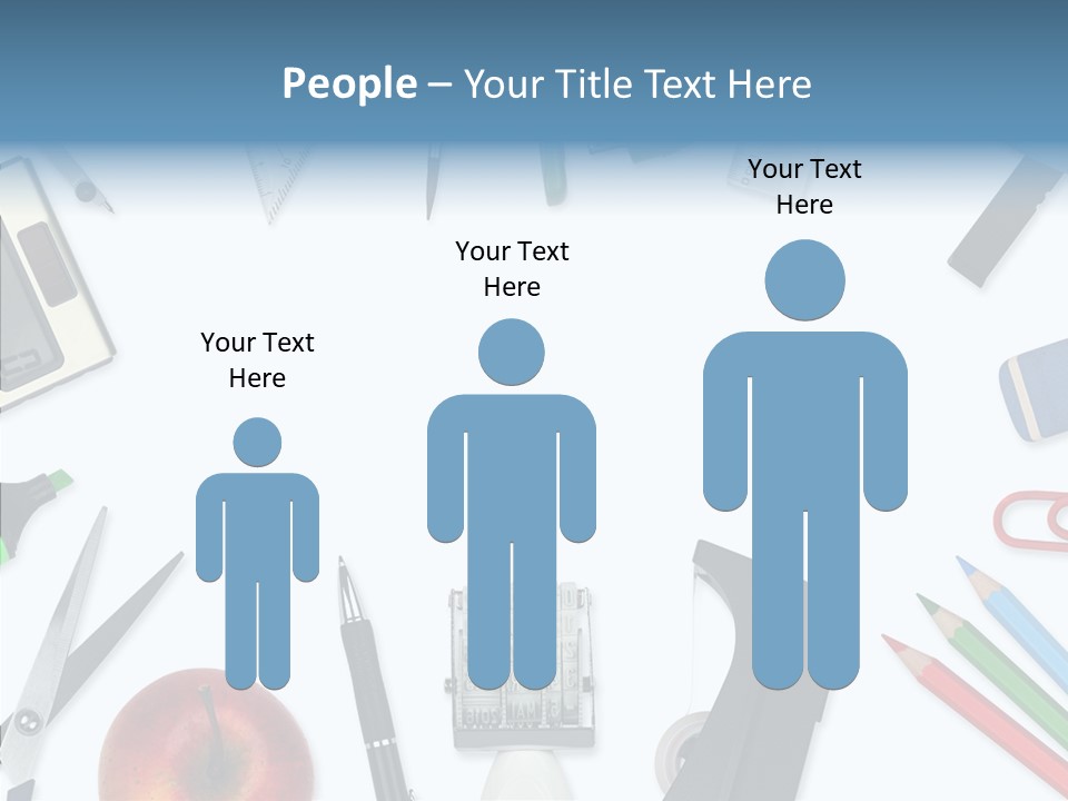 Arbeitsmaterial Radiergummi Zirkel PowerPoint Template