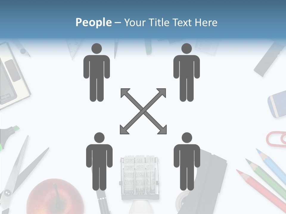 Arbeitsmaterial Radiergummi Zirkel PowerPoint Template