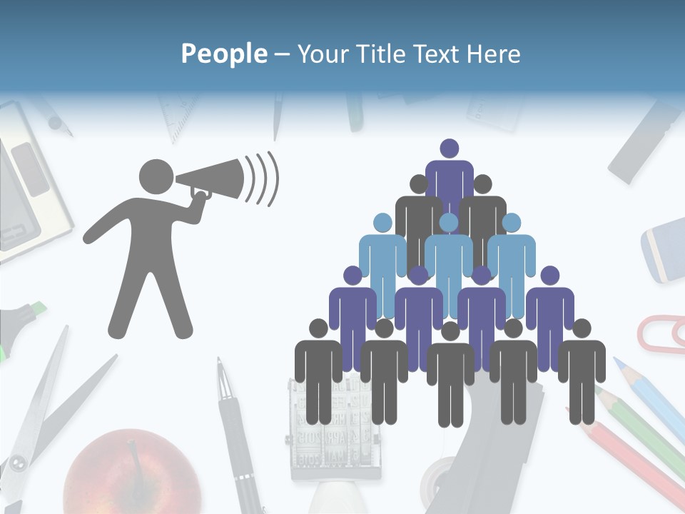 Arbeitsmaterial Radiergummi Zirkel PowerPoint Template