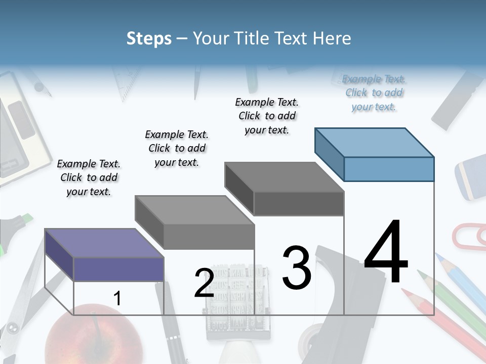 Arbeitsmaterial Radiergummi Zirkel PowerPoint Template