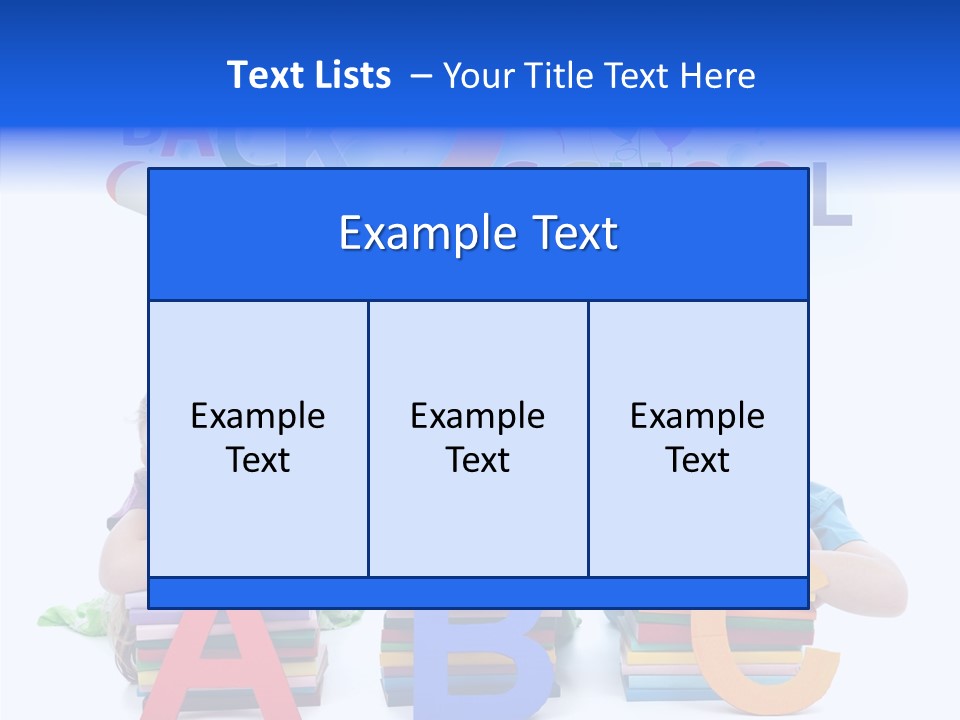 Study Primary Read PowerPoint Template