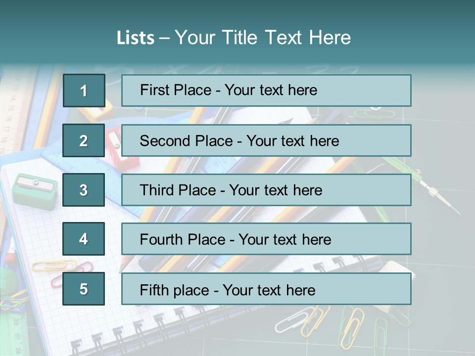 Case Accessories Studying PowerPoint Template