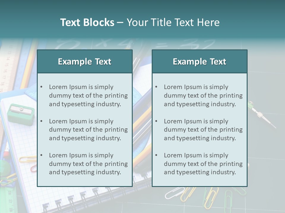 Case Accessories Studying PowerPoint Template
