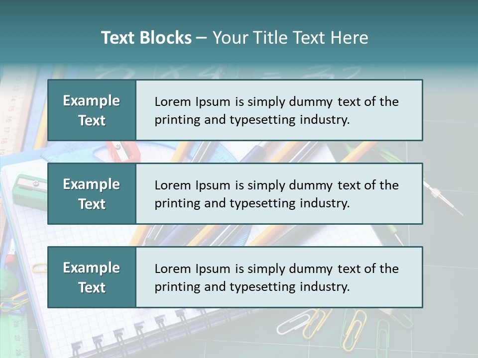 Case Accessories Studying PowerPoint Template