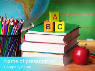 Classroom Teach Abc PowerPoint Template