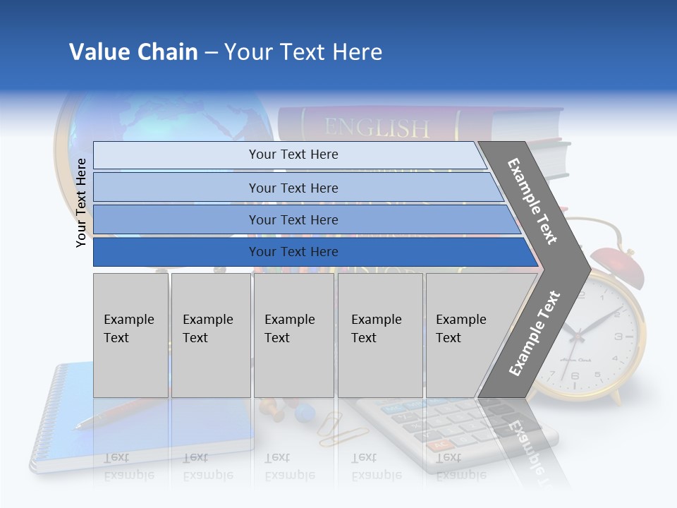 Schoolbook Clock Classroom PowerPoint Template