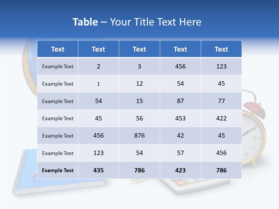 Schoolbook Clock Classroom PowerPoint Template