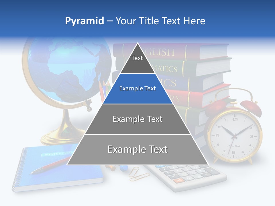 Schoolbook Clock Classroom PowerPoint Template