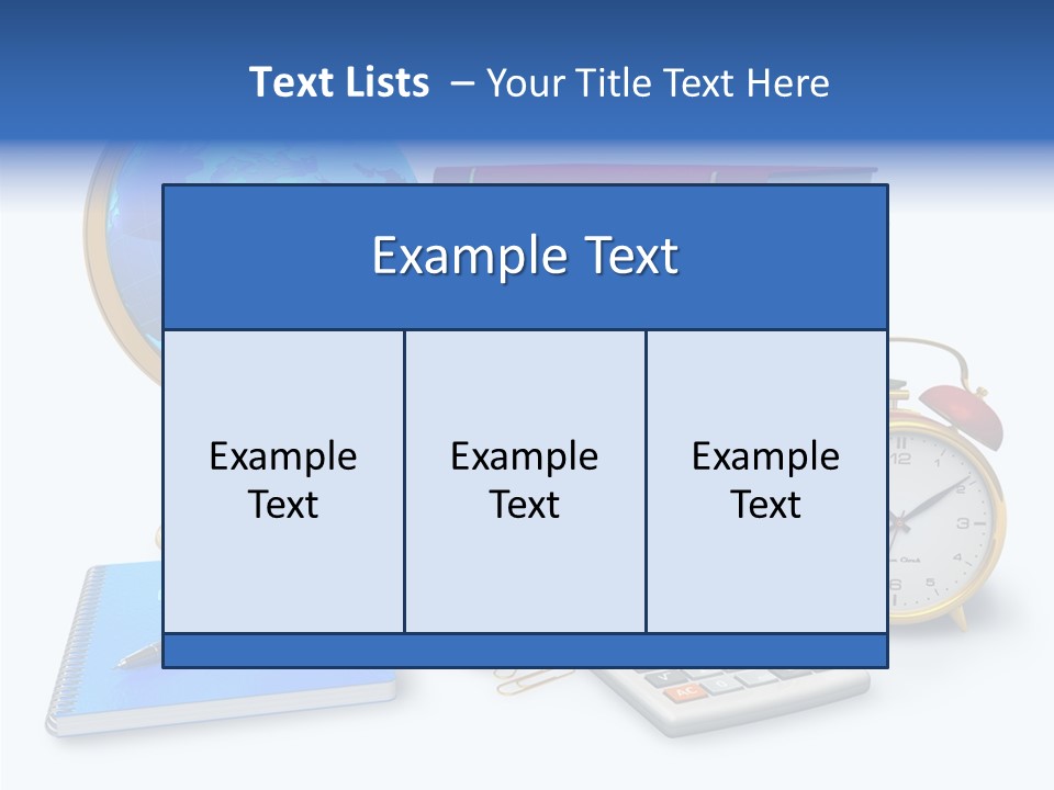 Schoolbook Clock Classroom PowerPoint Template