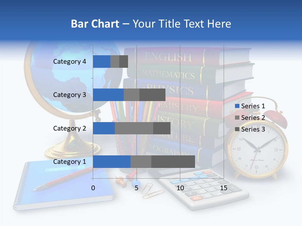 Schoolbook Clock Classroom PowerPoint Template