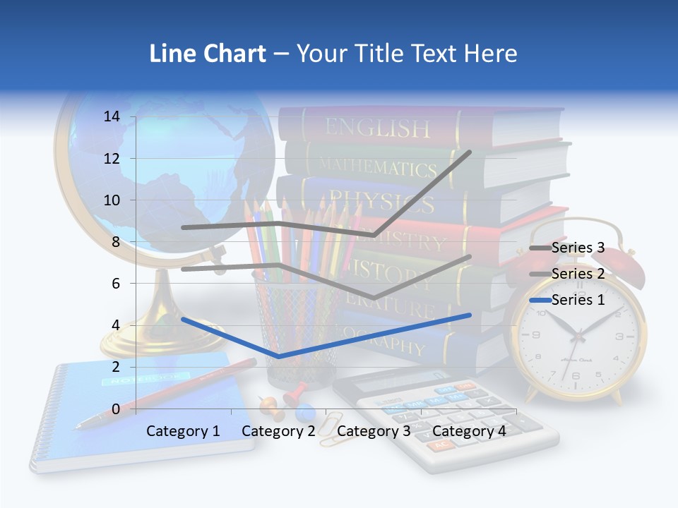 Schoolbook Clock Classroom PowerPoint Template