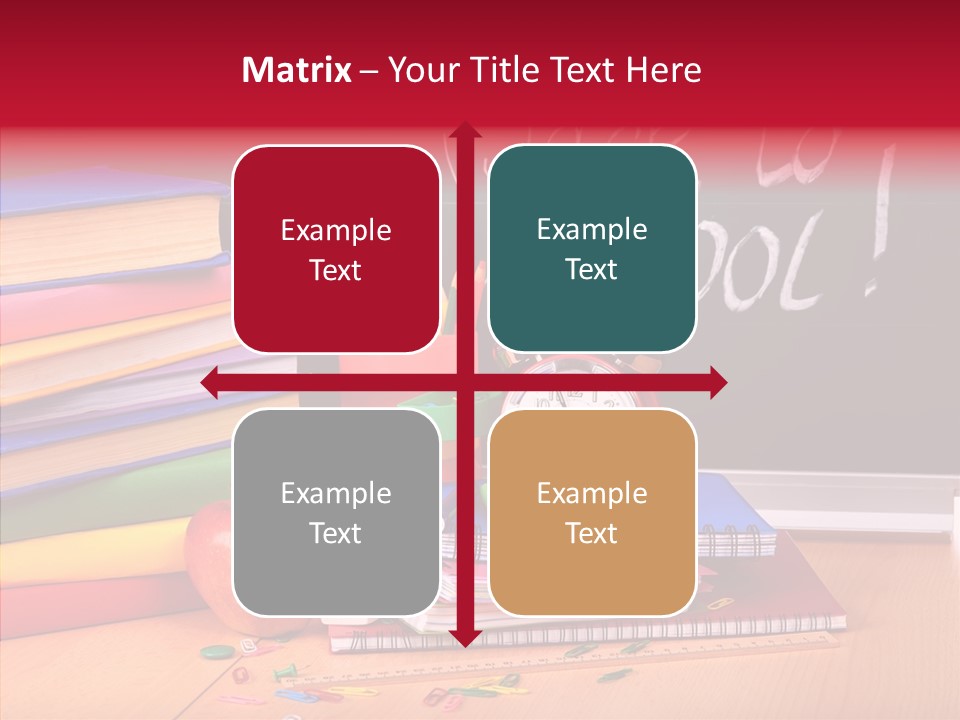 Chalk Backpack Creativity PowerPoint Template