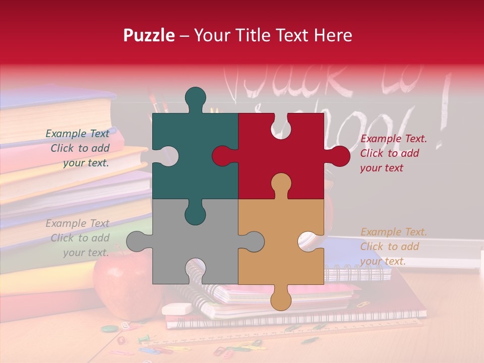 Chalk Backpack Creativity PowerPoint Template