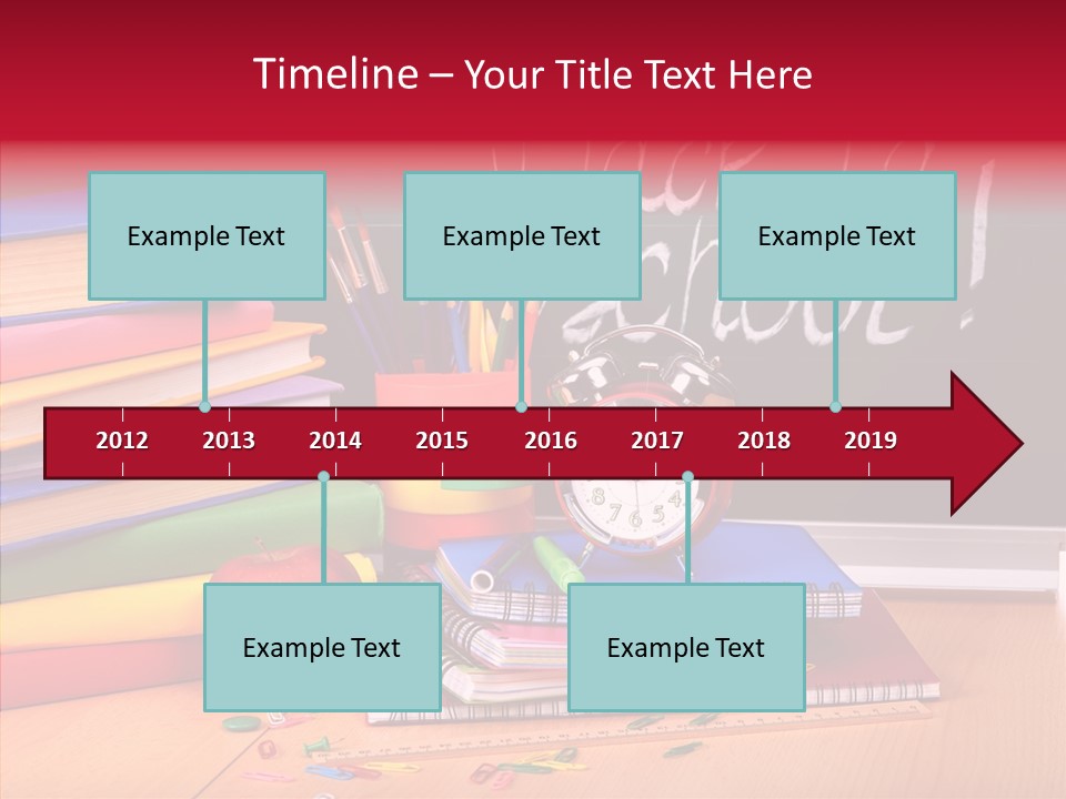 Chalk Backpack Creativity PowerPoint Template