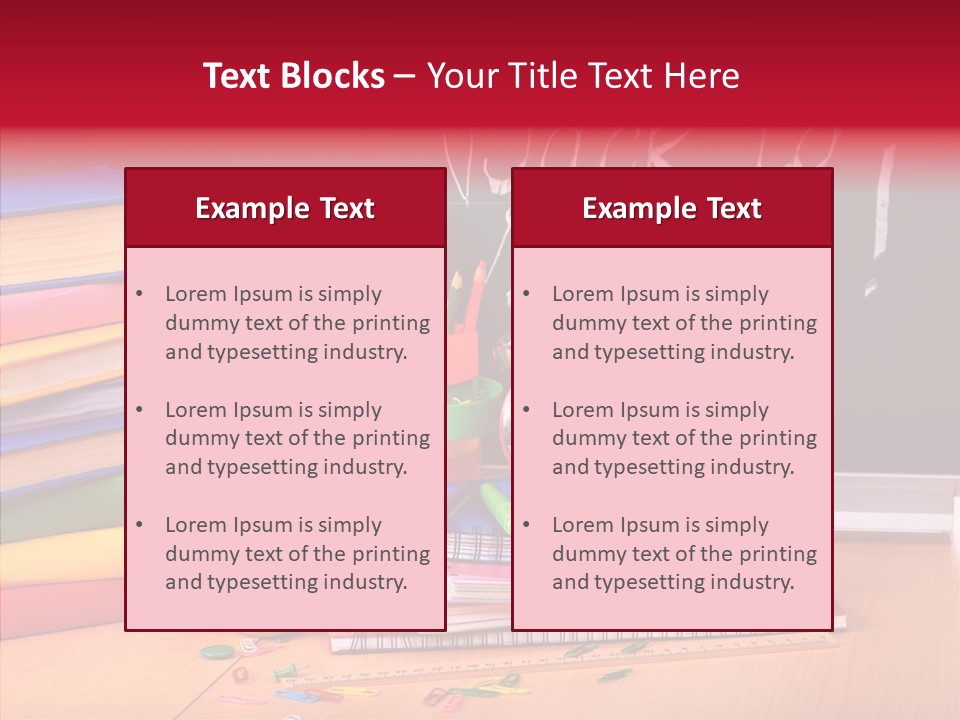 Chalk Backpack Creativity PowerPoint Template