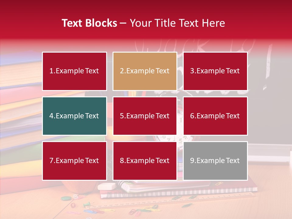 Chalk Backpack Creativity PowerPoint Template