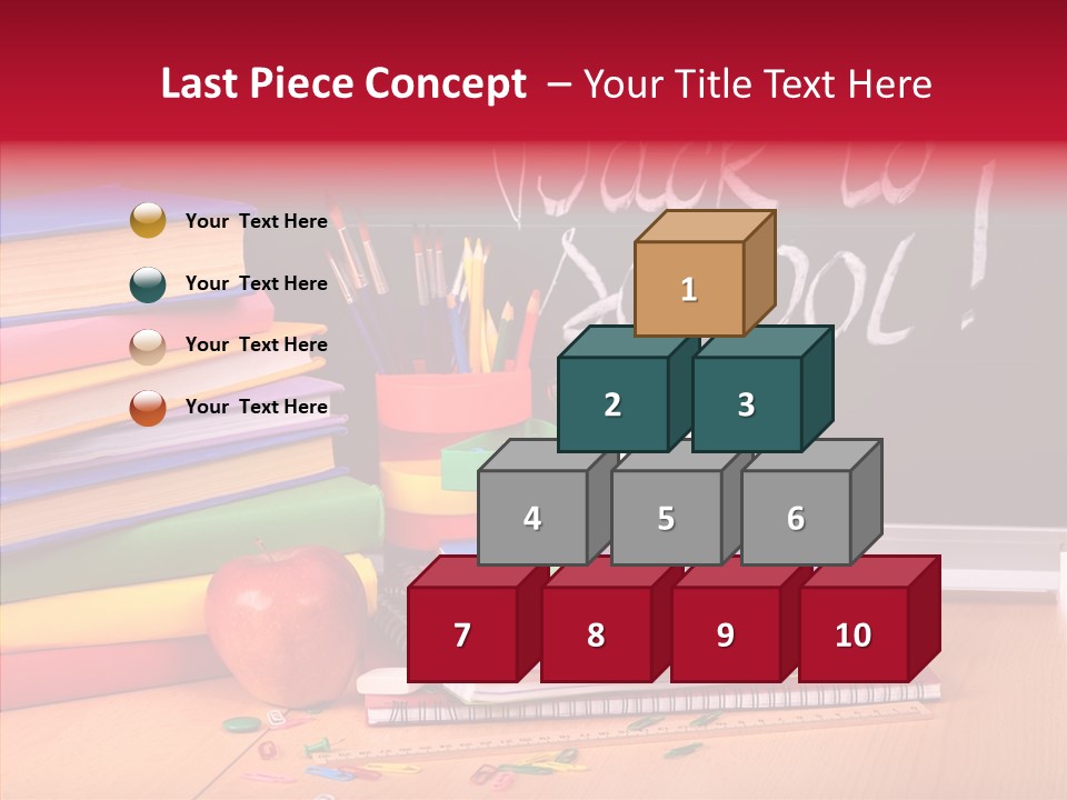 Chalk Backpack Creativity PowerPoint Template