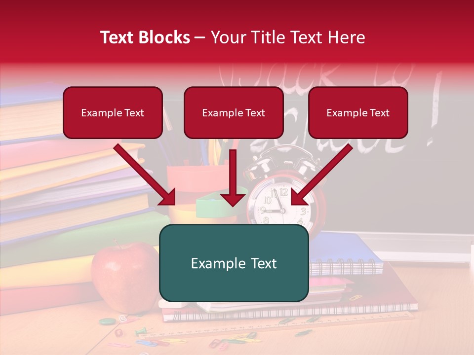 Chalk Backpack Creativity PowerPoint Template