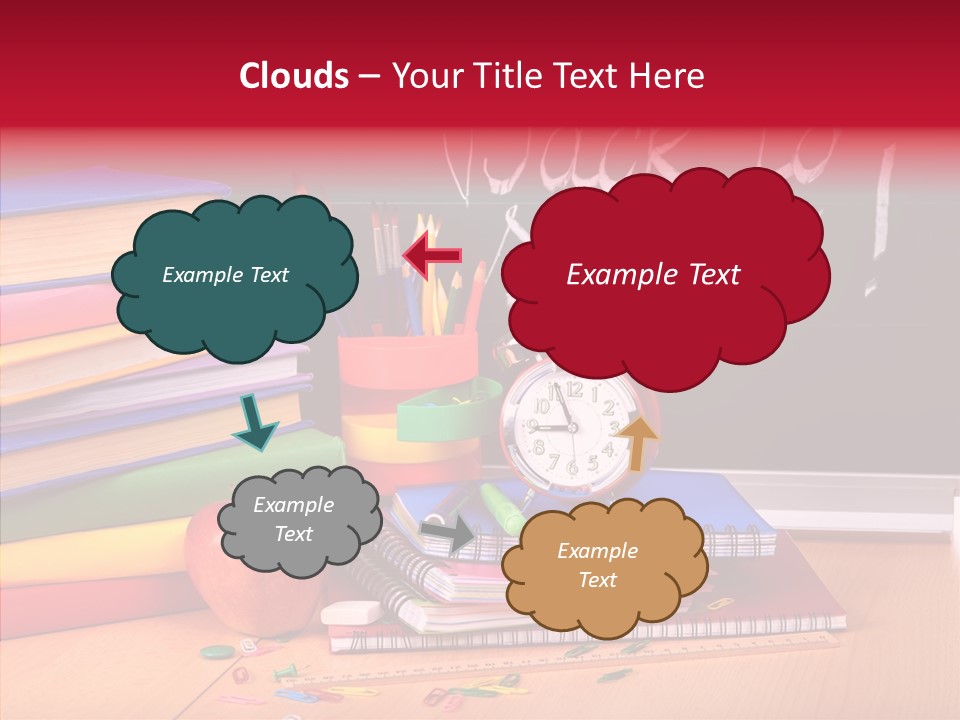 Chalk Backpack Creativity PowerPoint Template