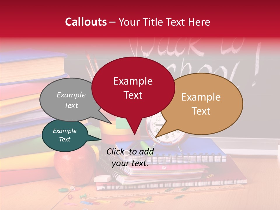 Chalk Backpack Creativity PowerPoint Template