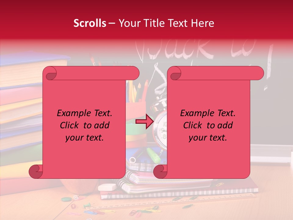 Chalk Backpack Creativity PowerPoint Template