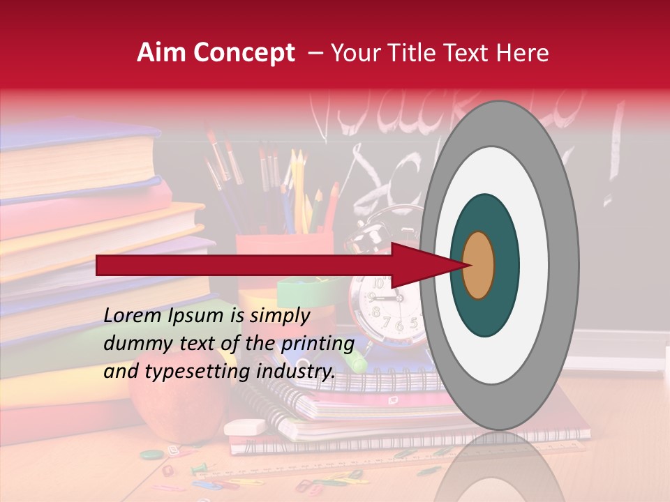 Chalk Backpack Creativity PowerPoint Template