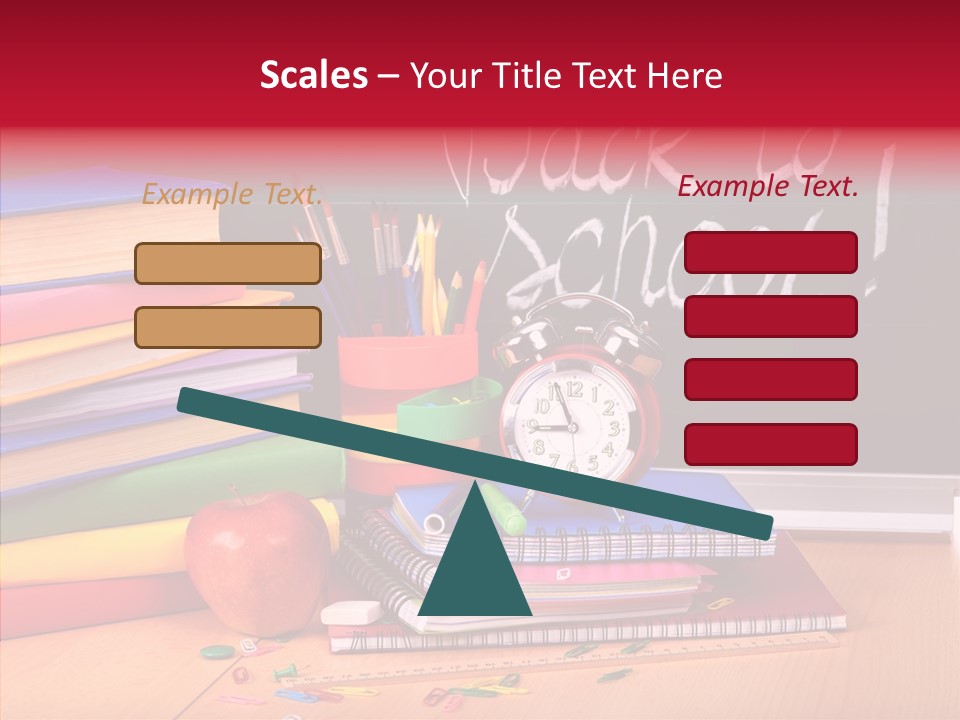 Chalk Backpack Creativity PowerPoint Template