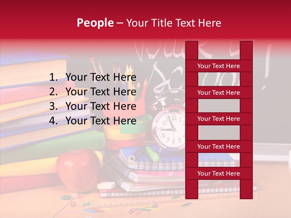 Chalk Backpack Creativity PowerPoint Template