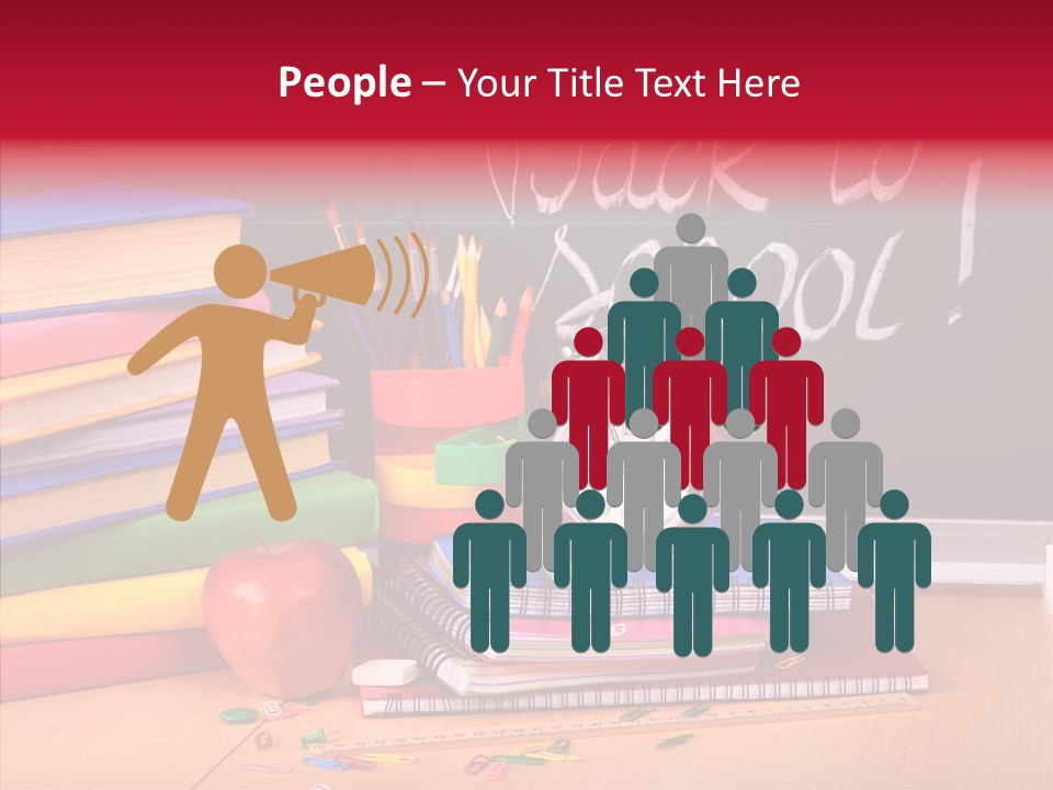 Chalk Backpack Creativity PowerPoint Template