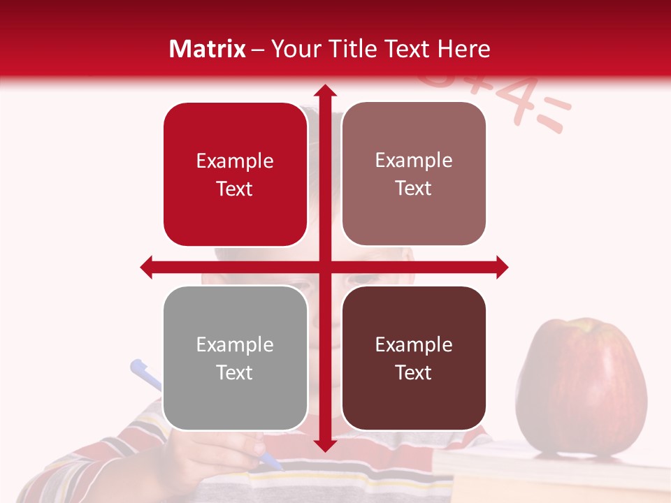 Isolated Pupil School PowerPoint Template