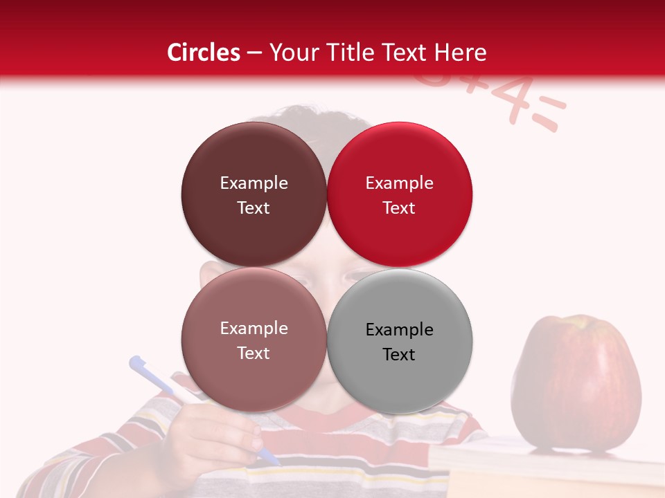 Isolated Pupil School PowerPoint Template