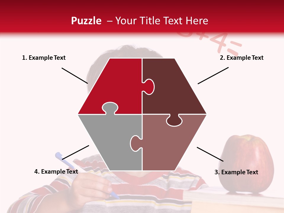 Isolated Pupil School PowerPoint Template