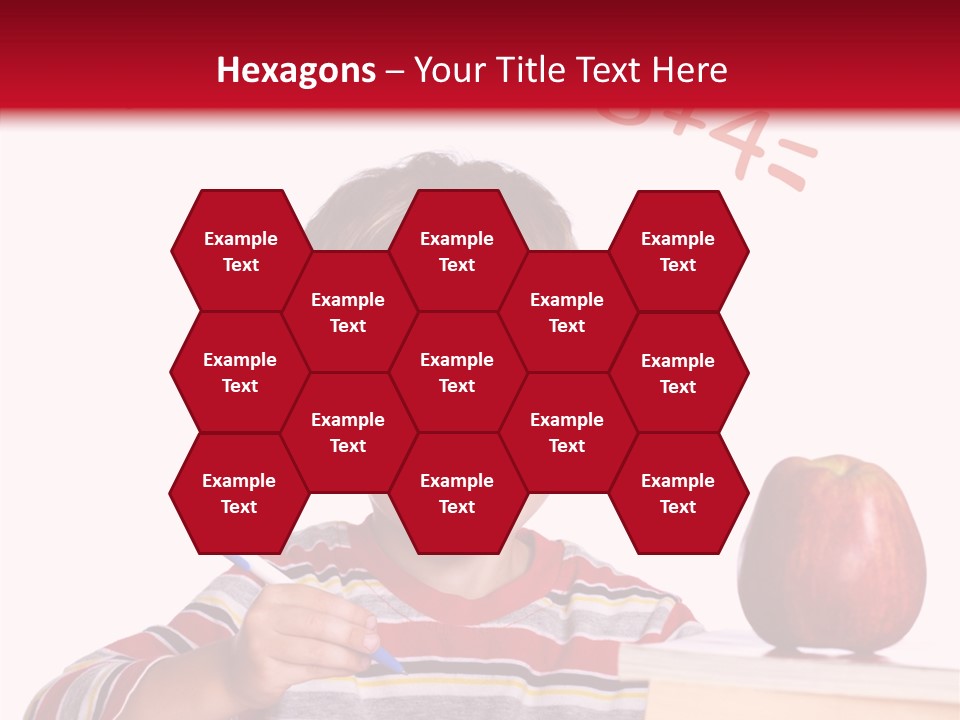 Isolated Pupil School PowerPoint Template