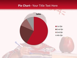 Isolated Pupil School PowerPoint Template