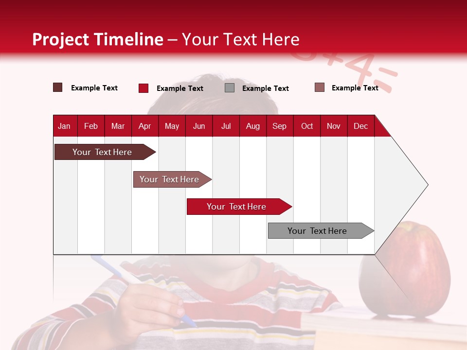 Isolated Pupil School PowerPoint Template