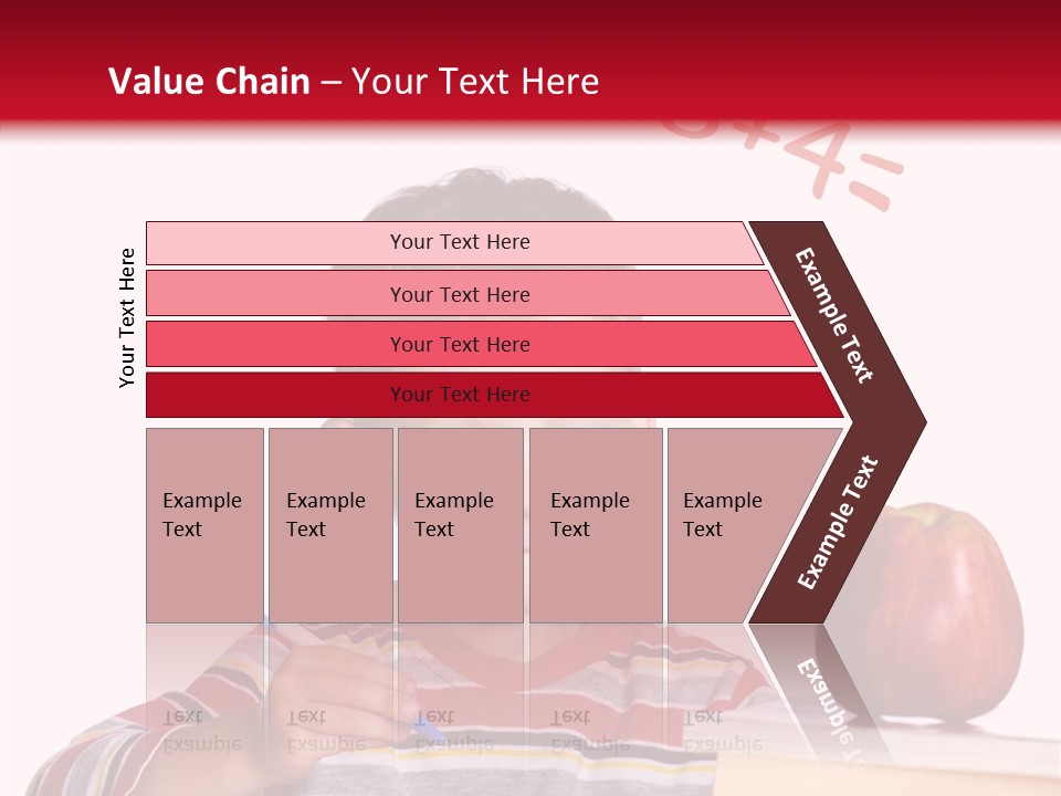 Isolated Pupil School PowerPoint Template
