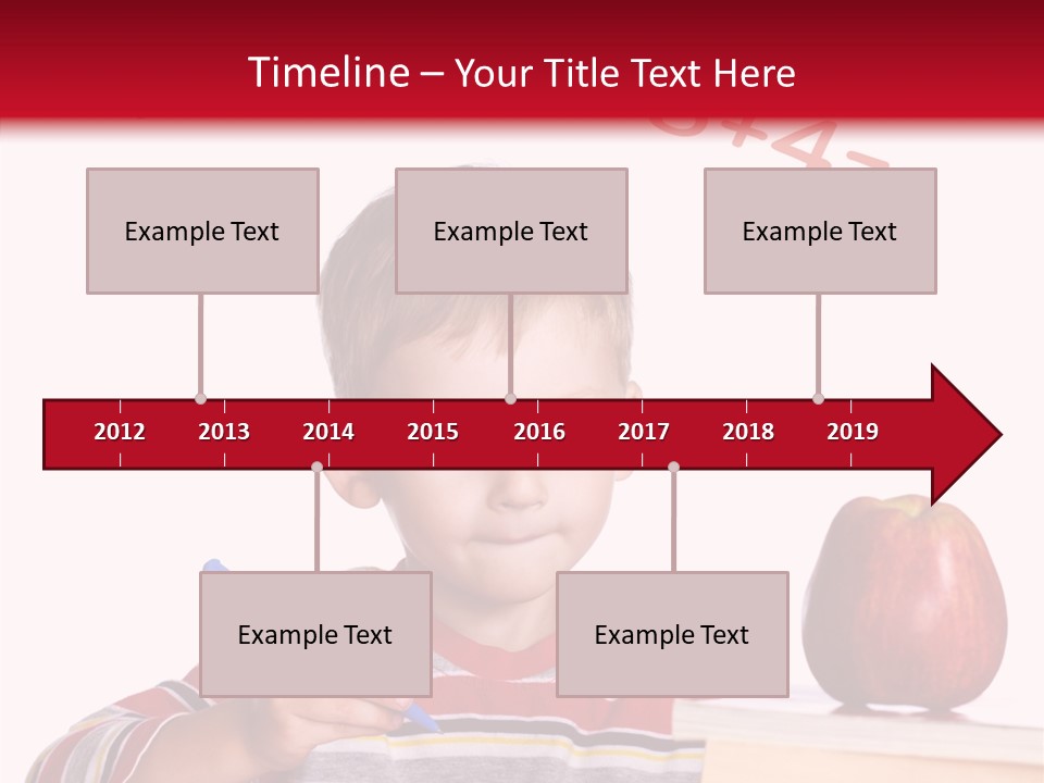 Isolated Pupil School PowerPoint Template