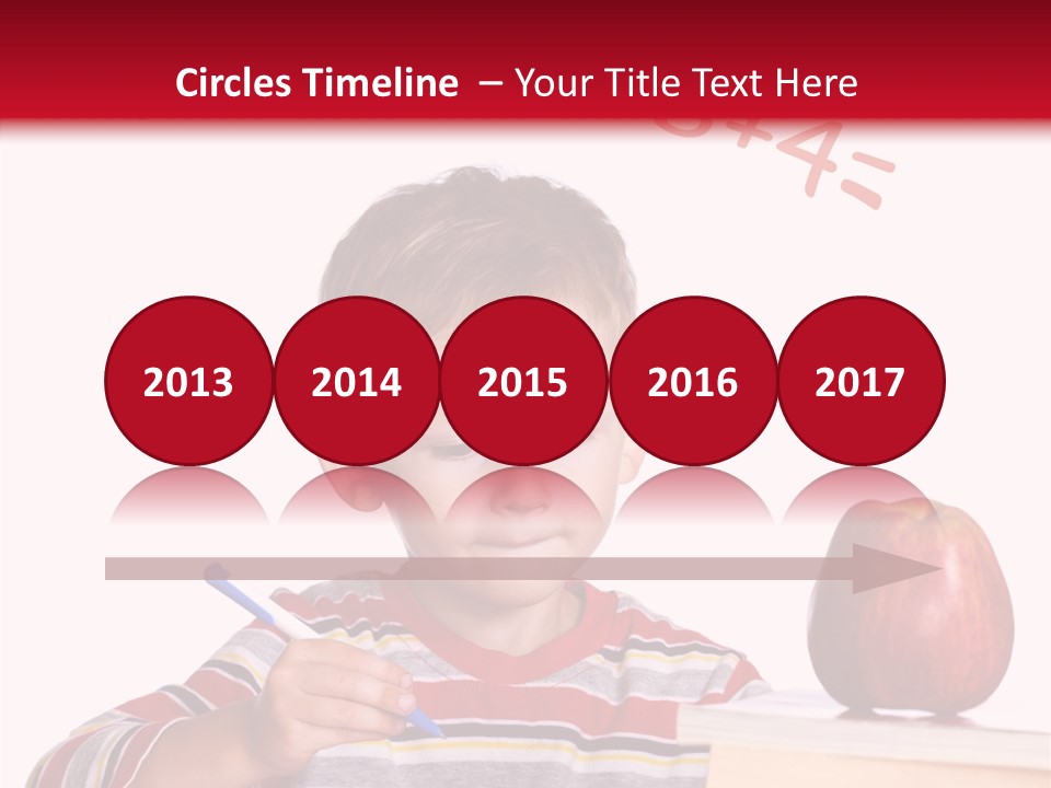 Isolated Pupil School PowerPoint Template