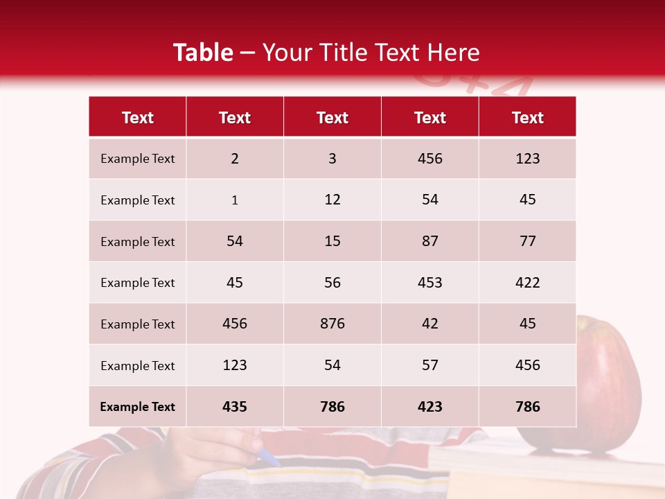 Isolated Pupil School PowerPoint Template