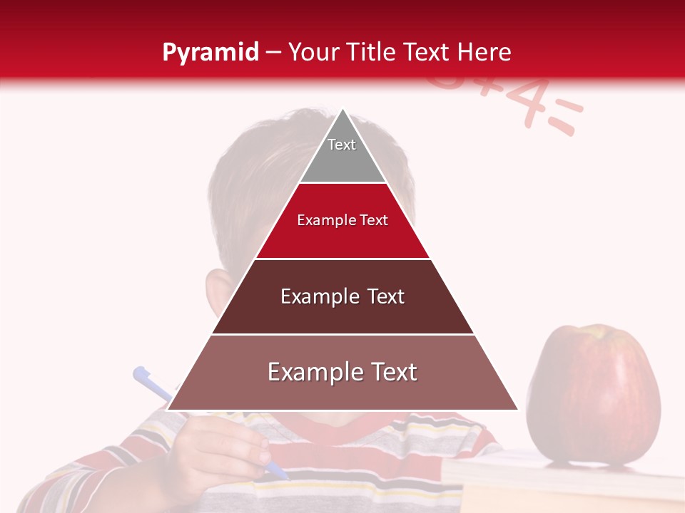 Isolated Pupil School PowerPoint Template